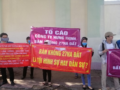 Khởi tố vụ án lừa đảo chiếm đoạt tài sản tại dự án Hưng Thịnh Cát Tường